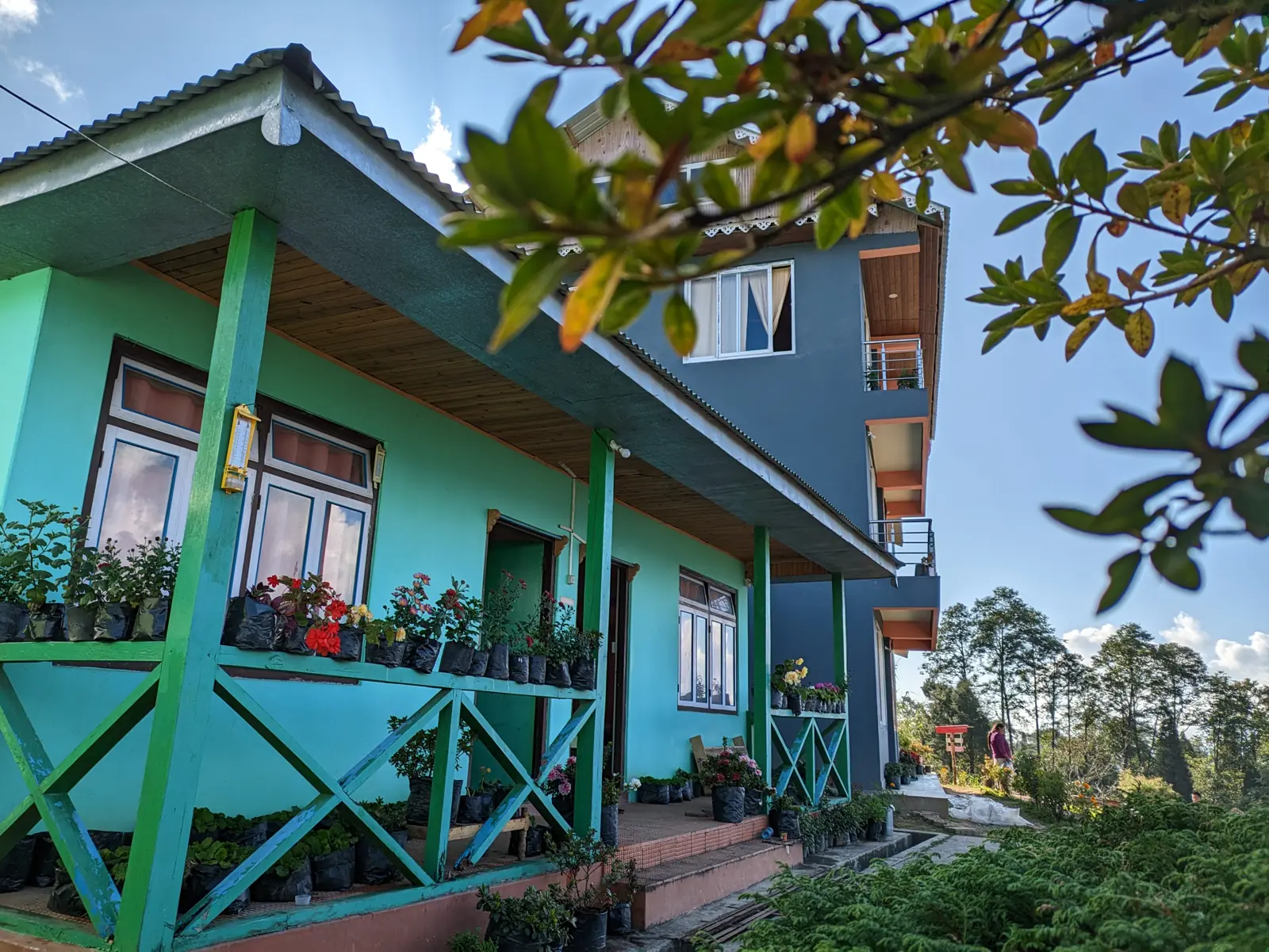 Lali Gurash Homestay exterior view Okhrey Sikkim